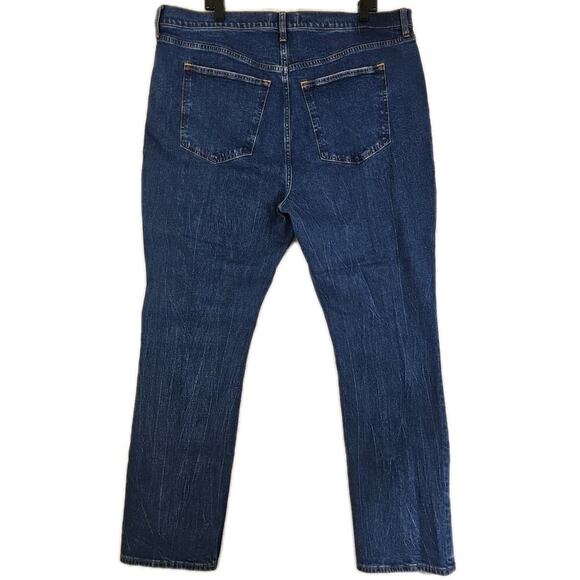 Abercrombie & Fitch~Woman 35/20R~ Blue Denim Ultra High Rise Jeans Slim Straight - Picture 8 of 15